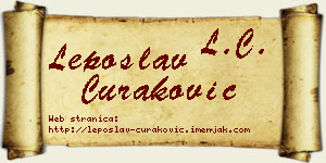 Leposlav Curaković vizit kartica